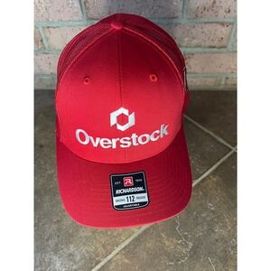 Richardson 112 Overstock Stewart-Haas Racing 41 Red Trucker Hat Snapback Cap
